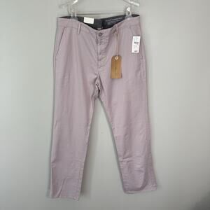 ADRIANO GOLDSCHMIED Standard Issue Khaki Pants Straight Leg Pinkish Color 36 New